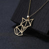 collier renard origami or