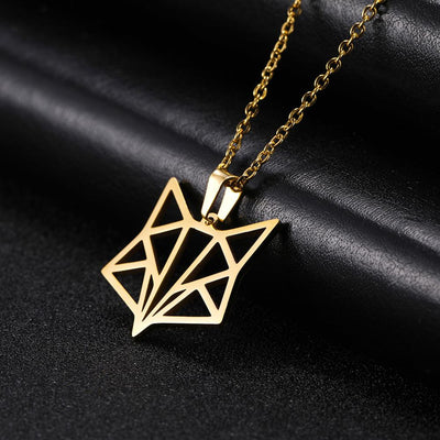 collier renard origami or