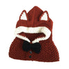 bonnet capuche renard roux