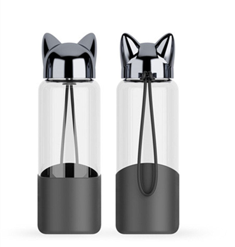 gourde renard transparente