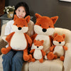 peluches renard plusieurs tailles avec femme