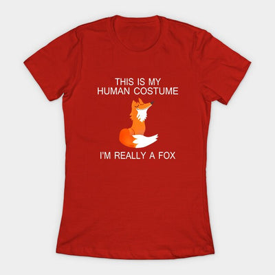 T-Shirt Renard Femme This is my Human Costume