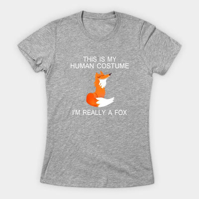 T-Shirt Renard Femme This is my Human Costume