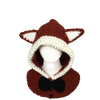 bonnet capuche renard roux