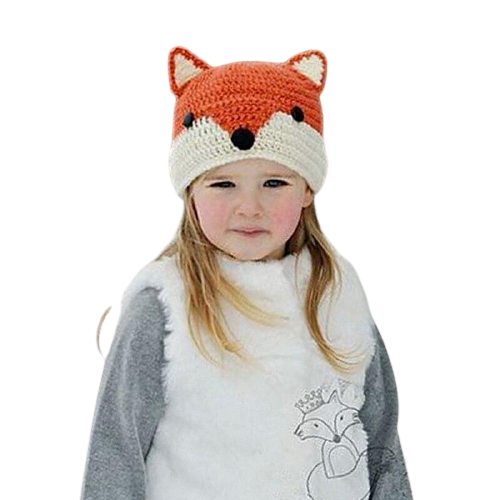 bonnet renard fille tricot