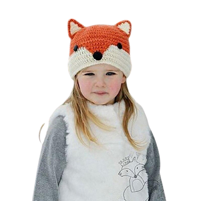 bonnet renard fille tricot