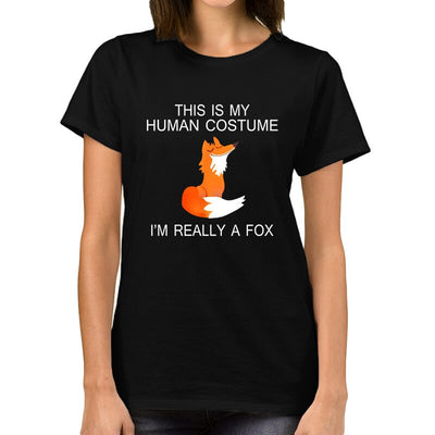 T-Shirt Renard Femme This is my Human Costume