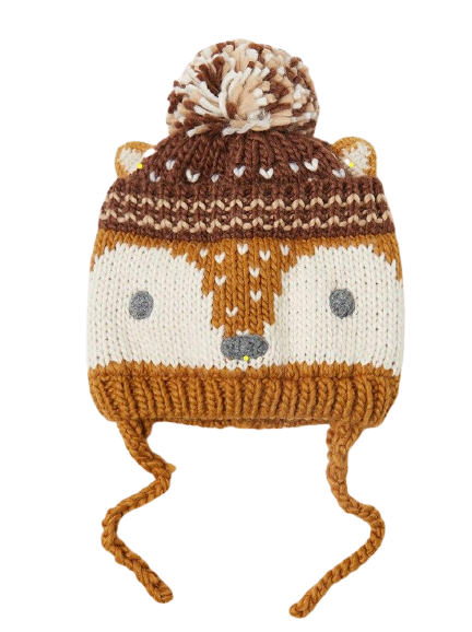 bonnet renard caramel