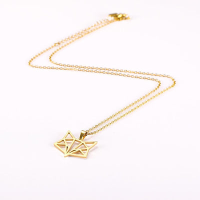 collier renard origami or