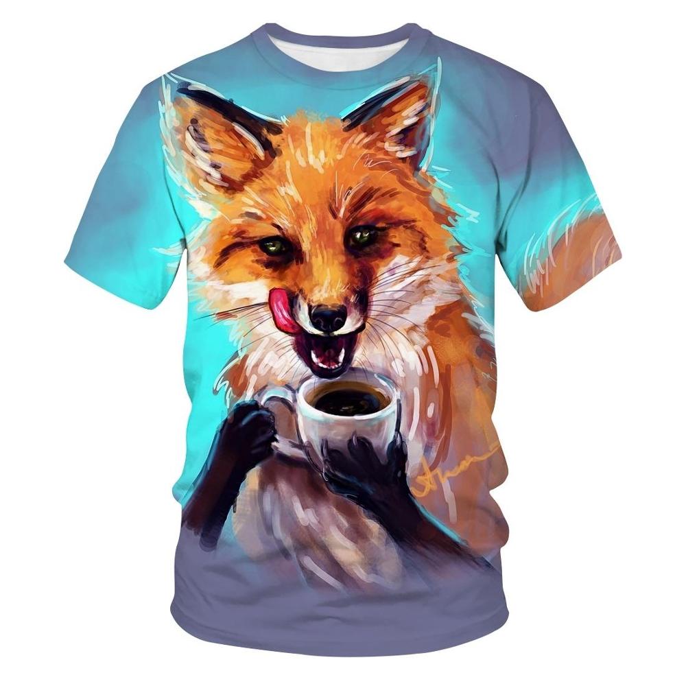 Tee Shirt Renard café