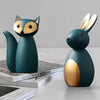 statue renard et lapin