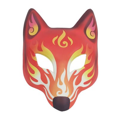 masque renard flamme de feu