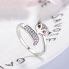 bague renard argent