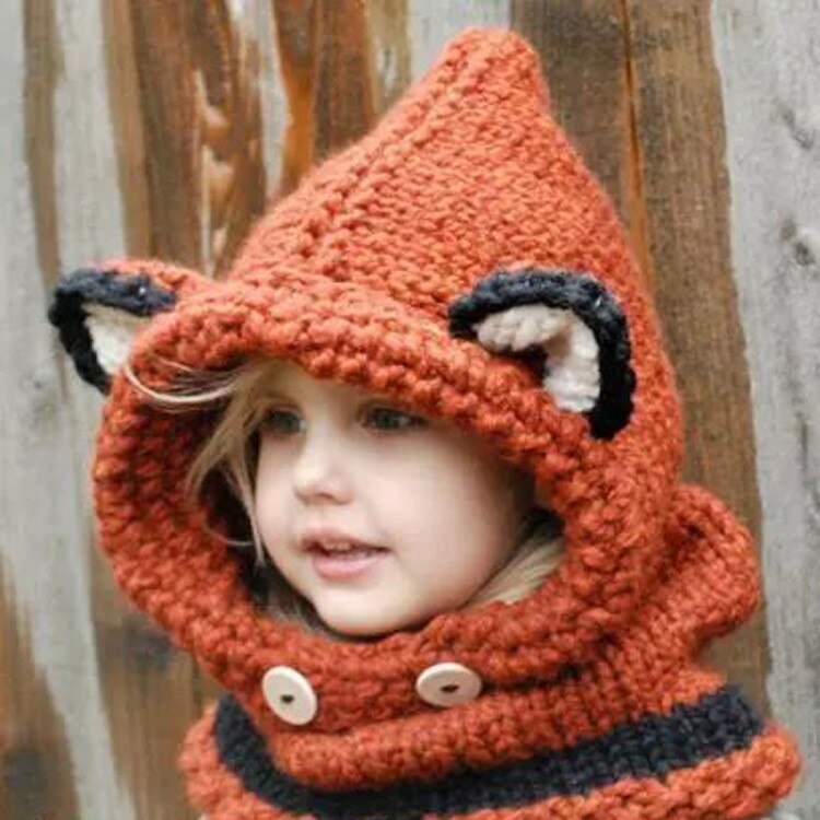 Bonnet Roux Bonnet Renard Tricot Roux | La Boutique du Renard