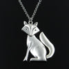 collier renard en argent