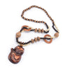 Collier Renard Totem en Bois