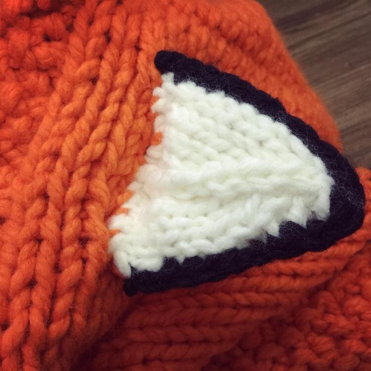 Bonnet Roux Bonnet Renard Tricot Roux | La Boutique du Renard