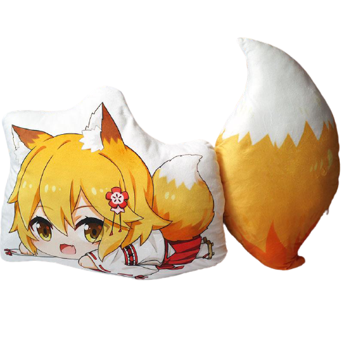 Peluche Renard Sewayaki Kitsune no Senko-san Oreiller