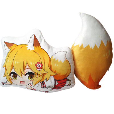 Peluche Renard Sewayaki Kitsune no Senko-san Oreiller