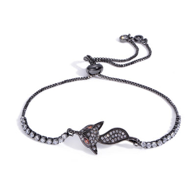 Bracelet Renard Diamant Noir