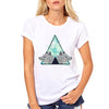 t-shirt femme renard triangle