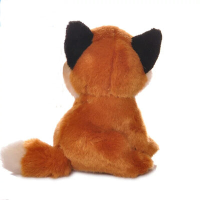 peluche renard roux de dos