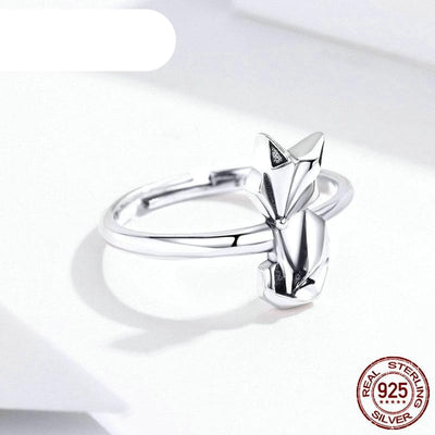 Bague Renard Femme Minimaliste Argent