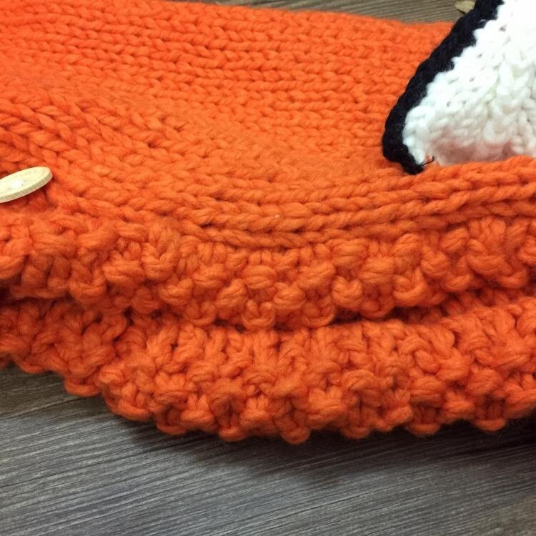 Bonnet Roux Bonnet Renard Tricot Roux | La Boutique du Renard