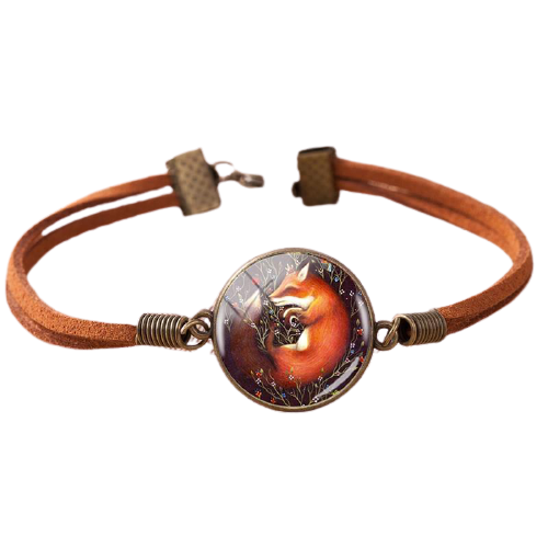 bracelet renard roux