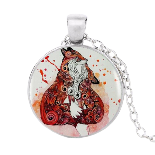 Collier Renard Famille Vintage