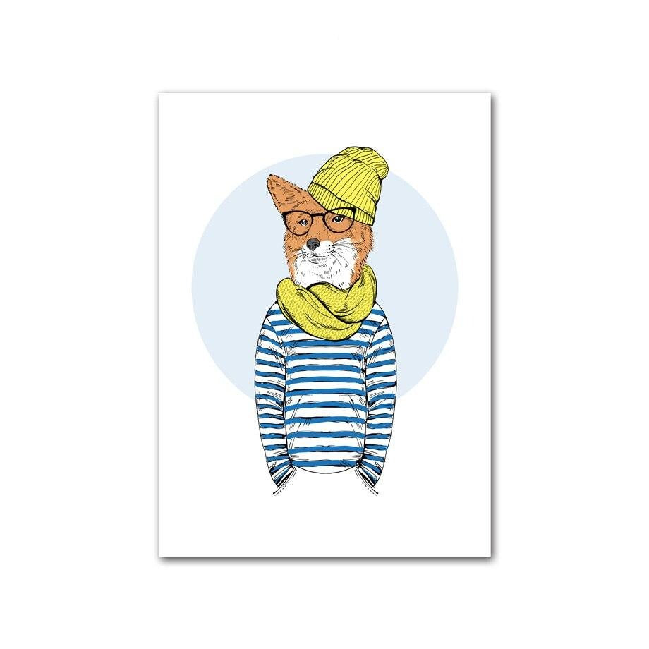 Tableau Renard Hipster