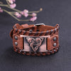 Bracelet Renard Viking Triquetra Cuir