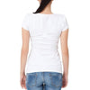 t-shirt blanc femme de dos