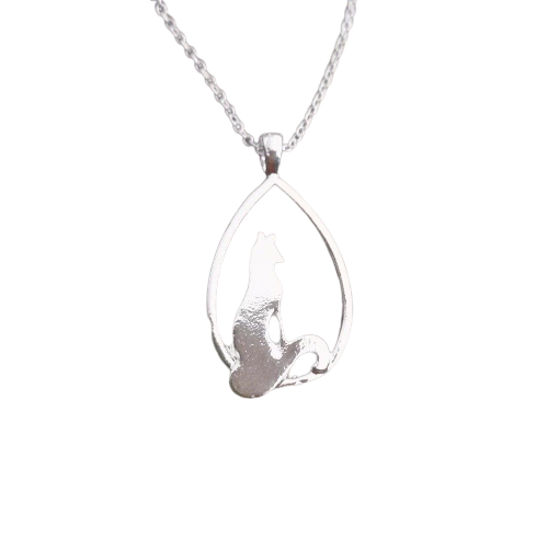 Collier Renard Femme Animal Argent