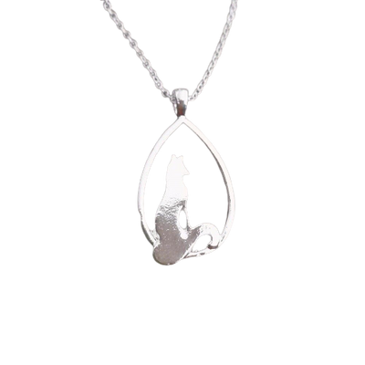 Collier Renard Femme Animal Argent