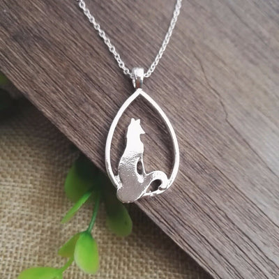 Collier Renard Femme Animal Argent