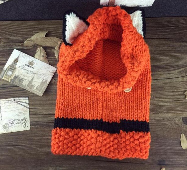 Bonnet Roux Bonnet Renard Tricot Roux | La Boutique du Renard