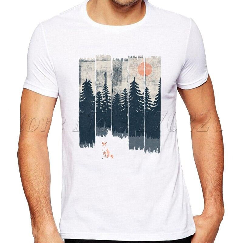 t-shirt renard nature