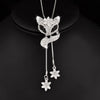 collier renard diamant