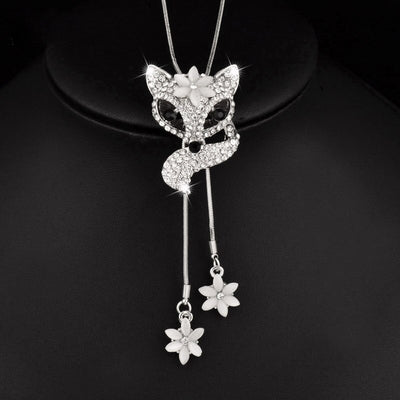 collier renard diamant