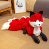 peluche renard à neuf queues rouge