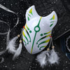 masque renard kitsune vert