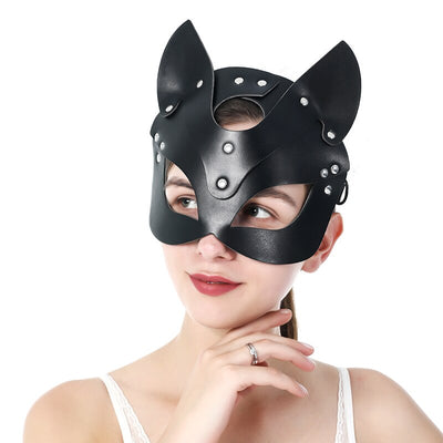 masque renard cuir sexy