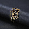 collier renard origami or