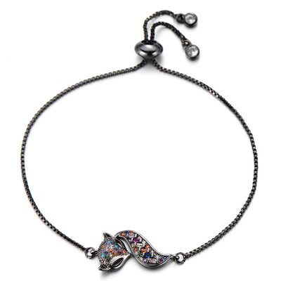 bracelet renard noir