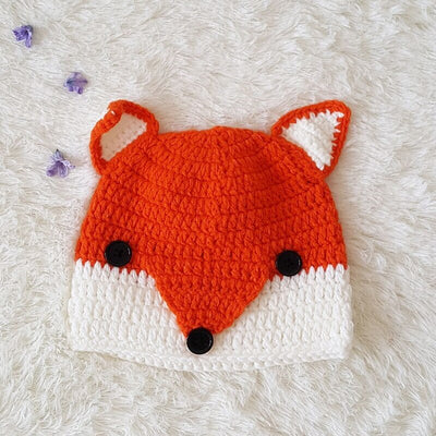 bonnet renard fille tricot