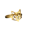 bague renard origami or