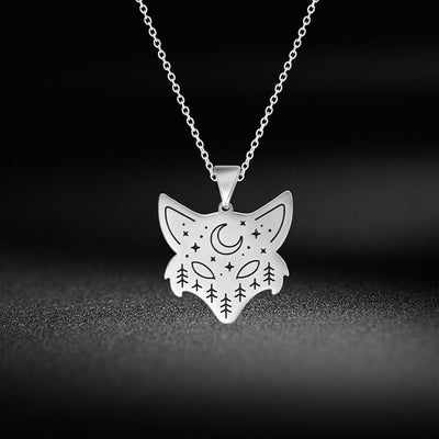 collier renard astral argent