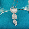 collier renard pierre blanche