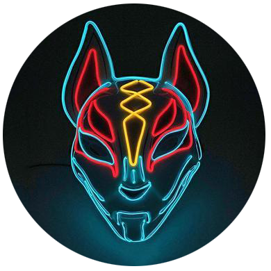 Masque Renard Led Kitsune